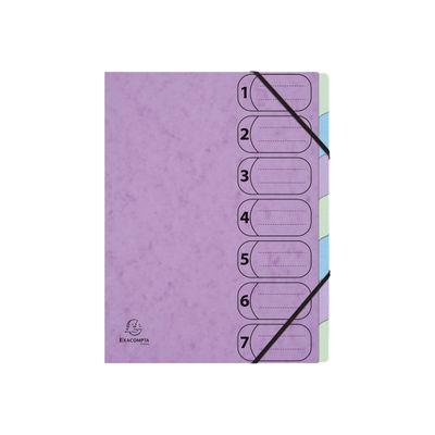 Exacompta Aquarel Harmonika - Trieur 7 positions - disponible dans différentes couleurs