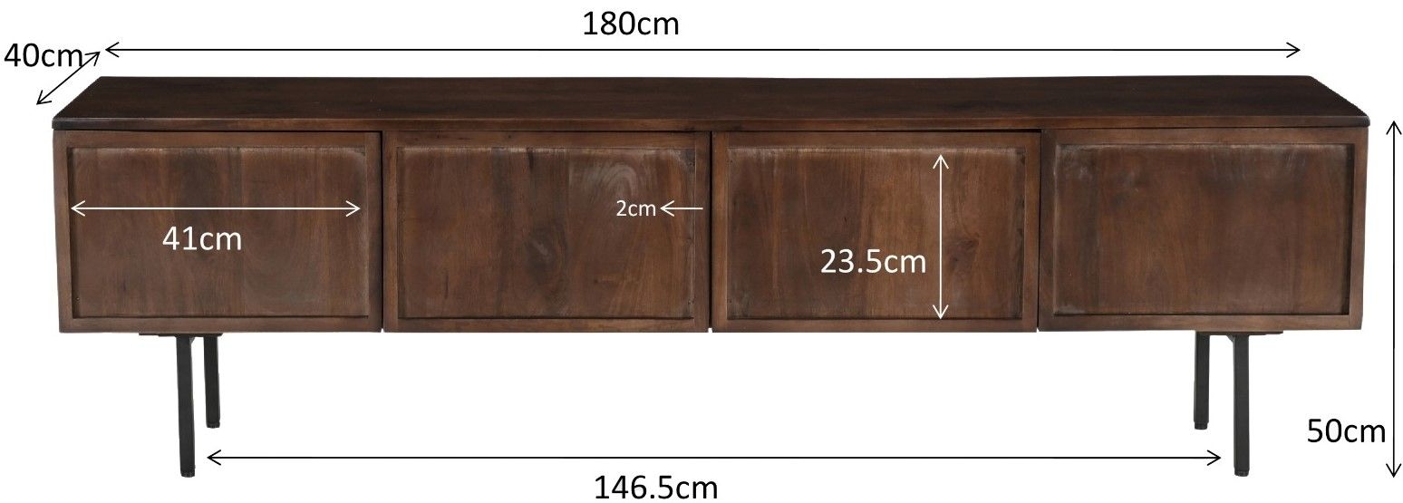 Dressoir Elan B180 x D40 x H50 cm