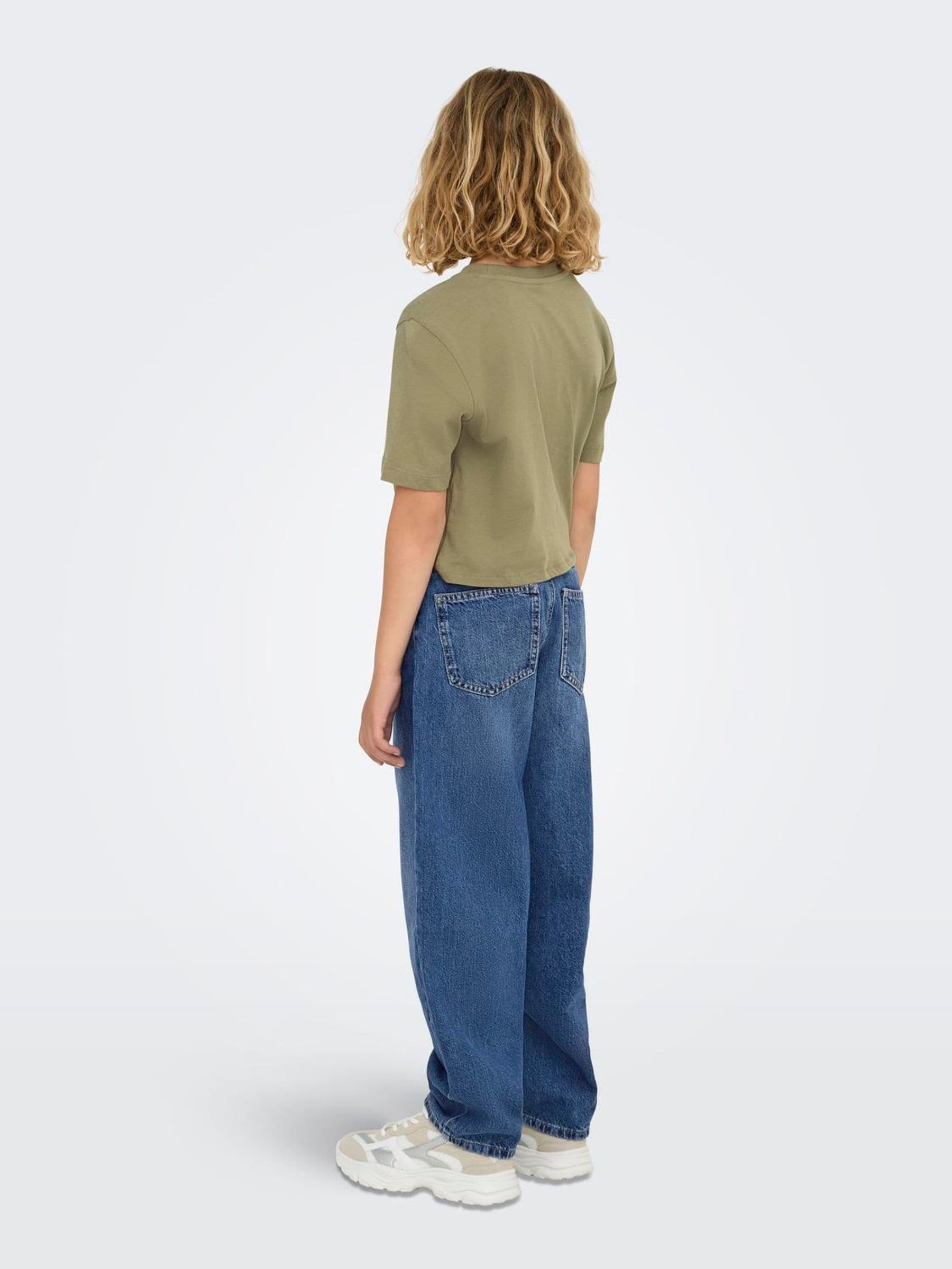 Only KIDS blauwe jeans met rechte pijpen