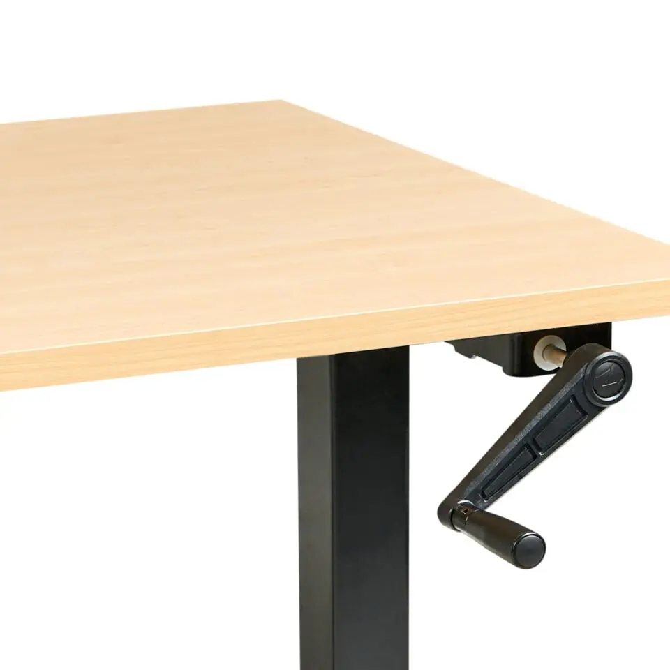 DESTINES - Sta-bureau - Zwart/Lichtbruin - 120 x 72 cm - Vezelplaat