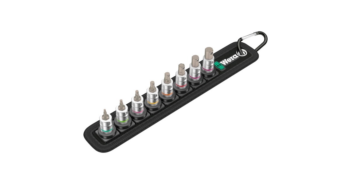 WeraRiem A 2 Zyklop Bitmoerset binnenzeskant met houderfunctie, 1/4