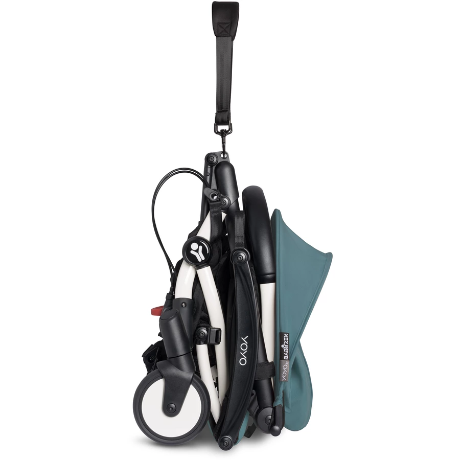 BABYZEN Kinderwagen YOYO 6+ connect White mit Textilset Aqua