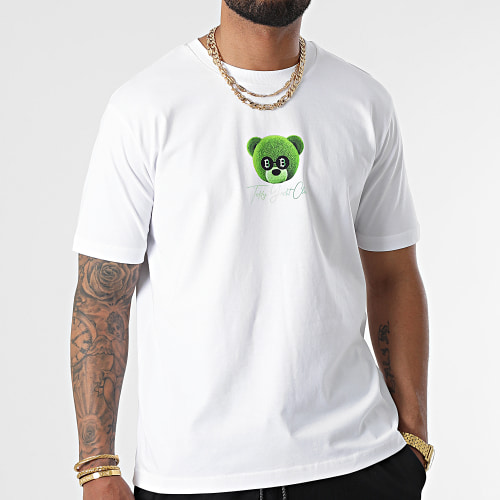 Tee Shirt Oversize Large Krypto Is King Blanc