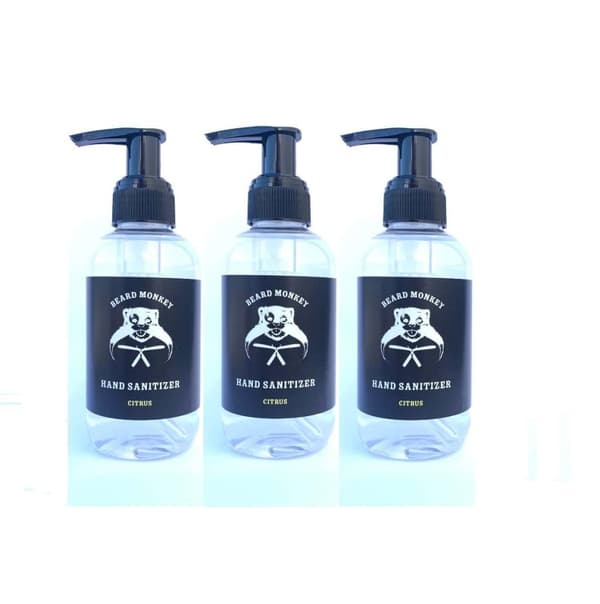 3-pack Beard Monkey Hand Sanitizer Citrus 150ml