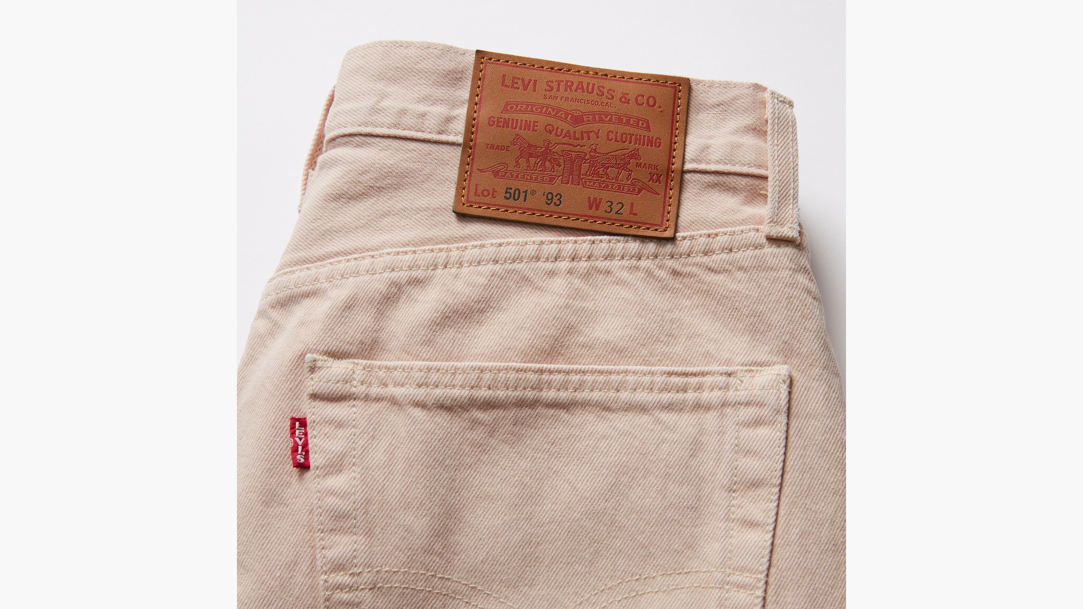 Short 501® '93 effiloché - Sand Castle Garment Dye Short - Beige