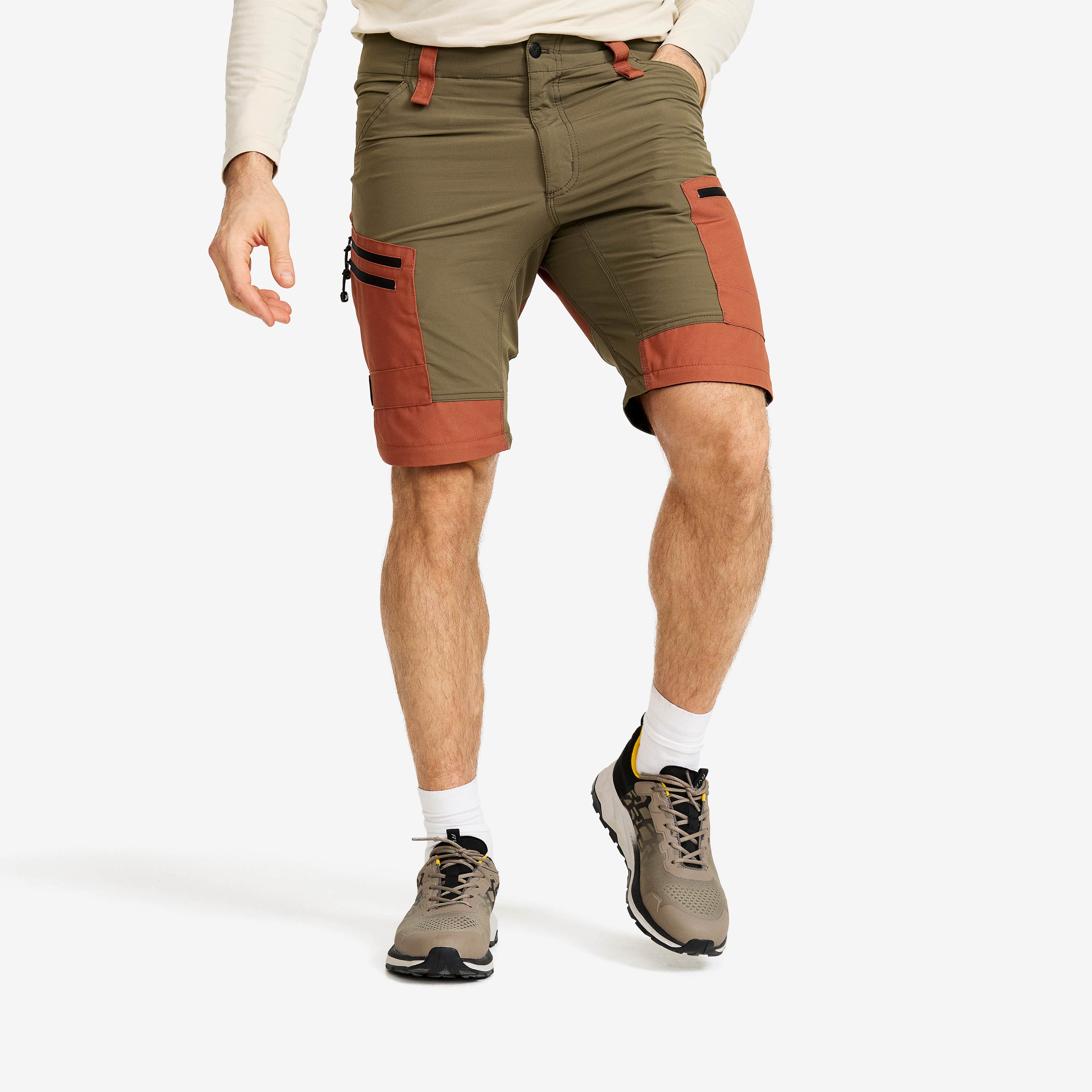 RVRC GP Pro Zip-off Pants Herre Dusty Orange/Light MossGray