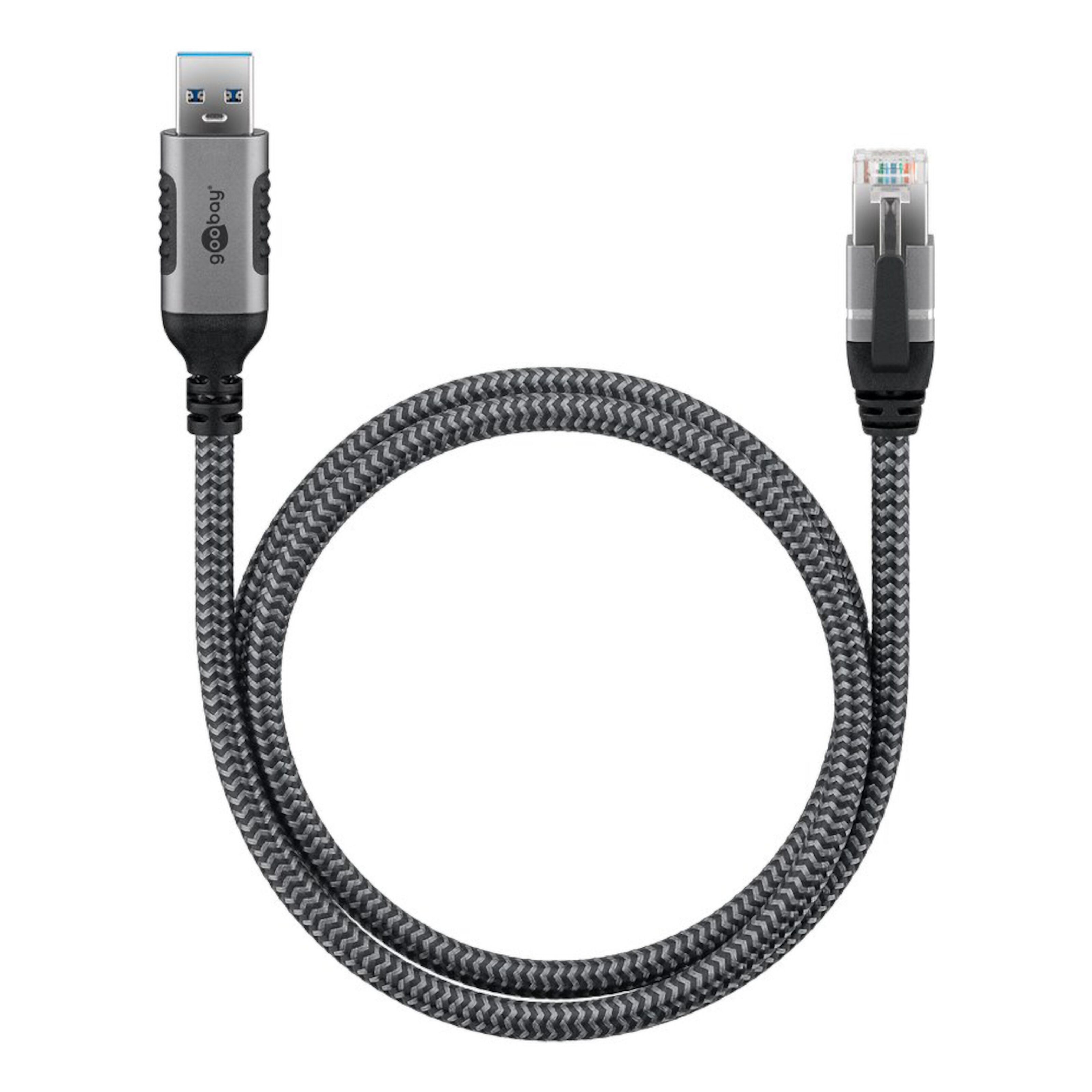 Nettverkskabel med USB-tilkobling USB-A 1 m