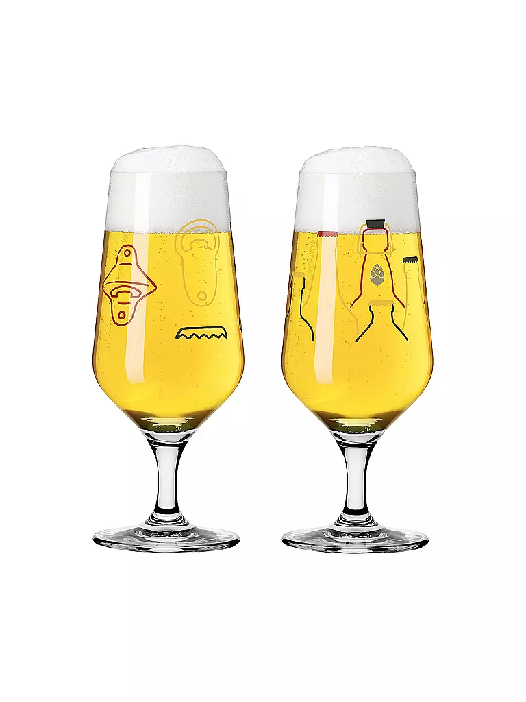 RITZENHOFF Bierglas 2er Set BRAUCHZEIT PILS #13 #14 bunt