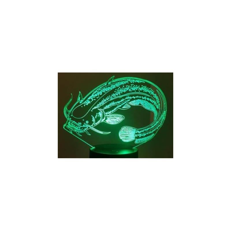 Lampe Kisskiss Metal 3D Led Illusion - Silure