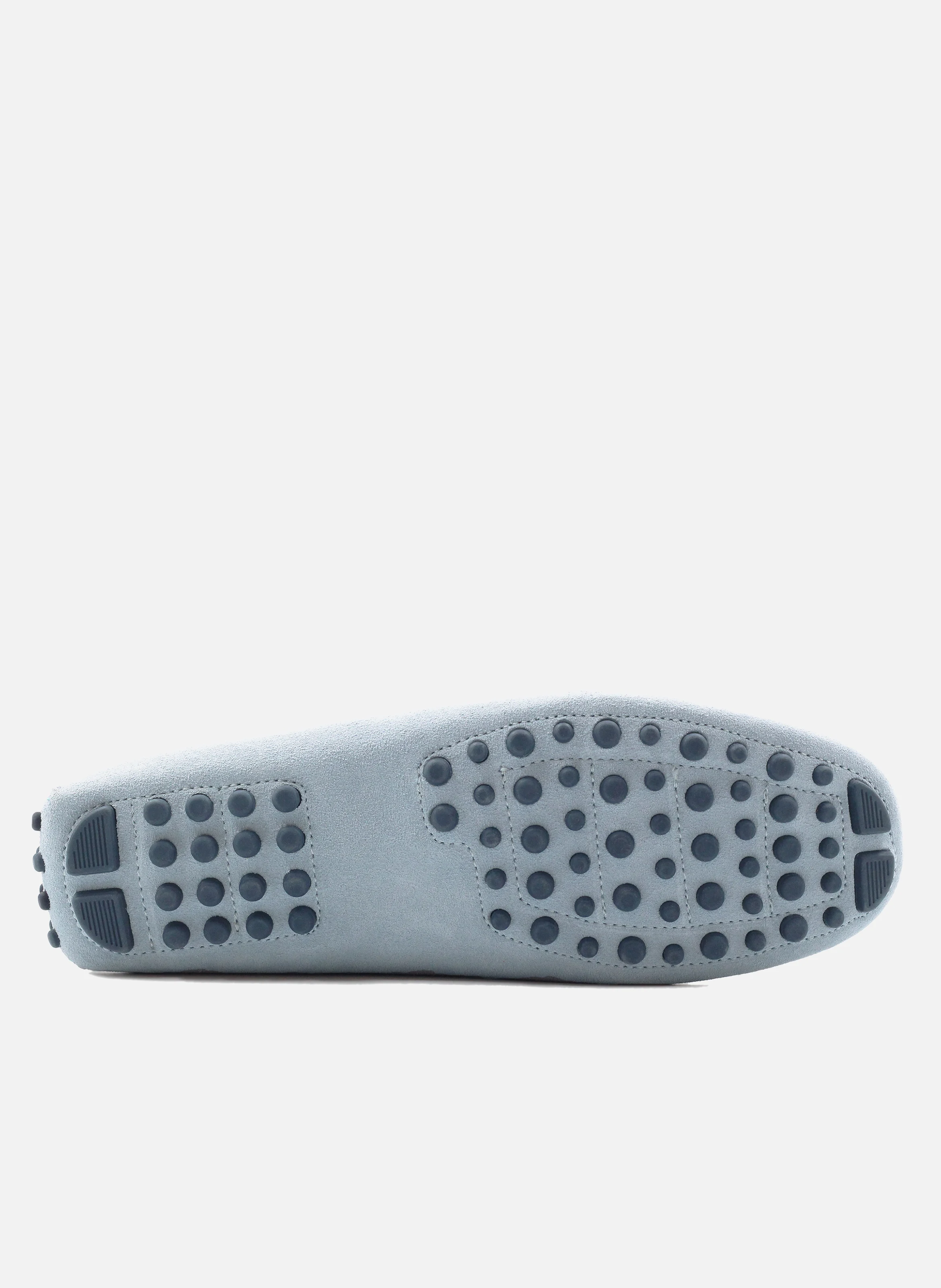Mocassins picots doublés cuir daim | Bleu