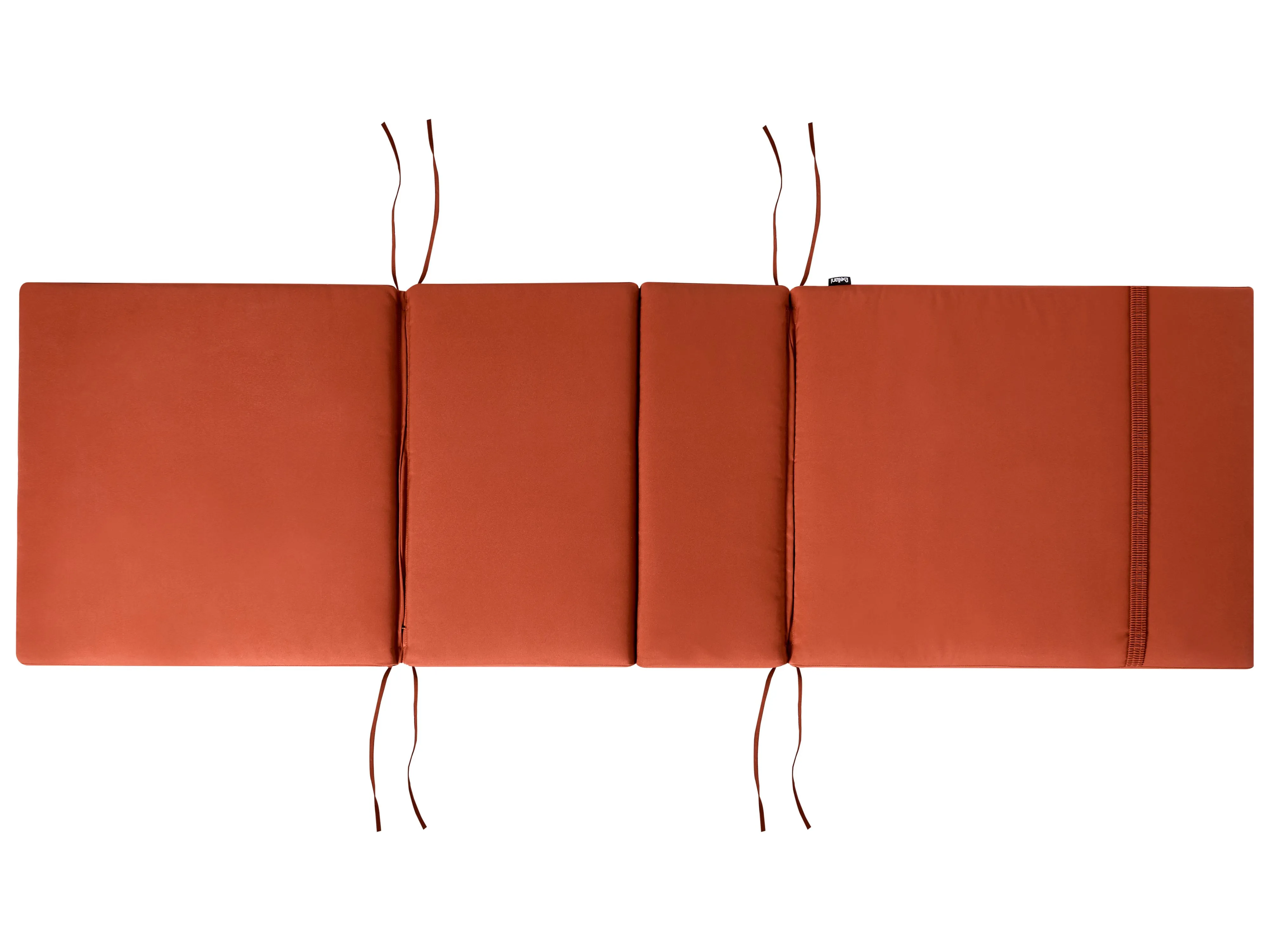 Ligstoel met kussen AMANTEA PREMIUM Acaciahout Rood