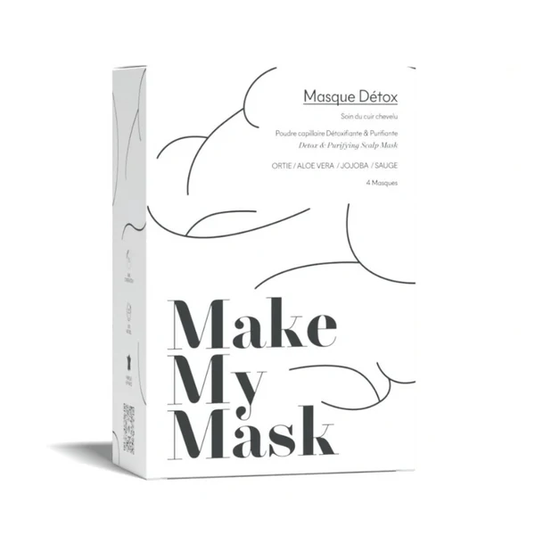 Make My Mask Masque Détox - Cheveux Gras - Pack de 4 Pack de 4