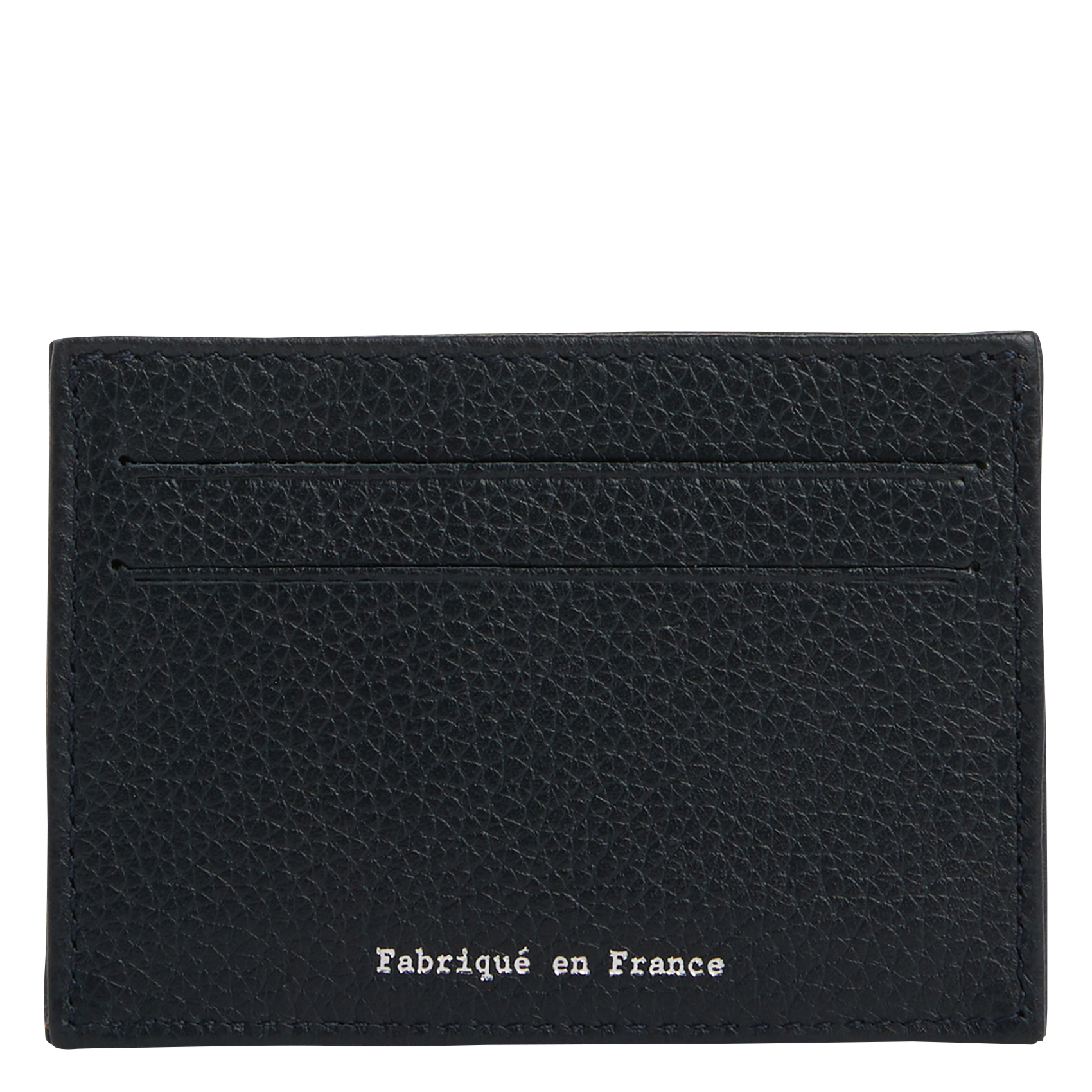 Porte-cartes en cuir grainé | Bleu
