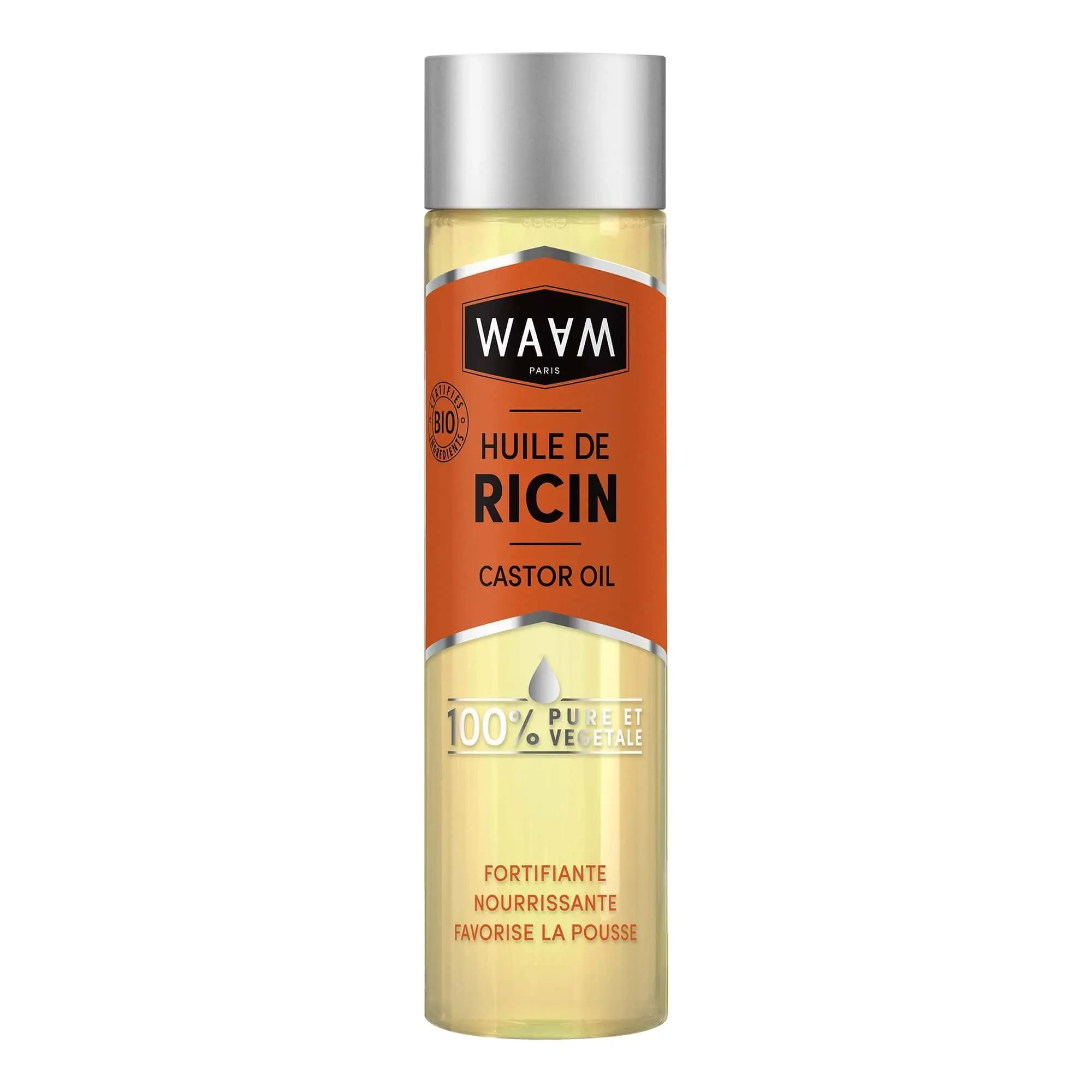Waam - HUILE RICIN Ongles, cils, visage, corps et cheveux- Huile