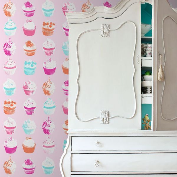Estahome Cupcakes Behang XXL Meerkleurig