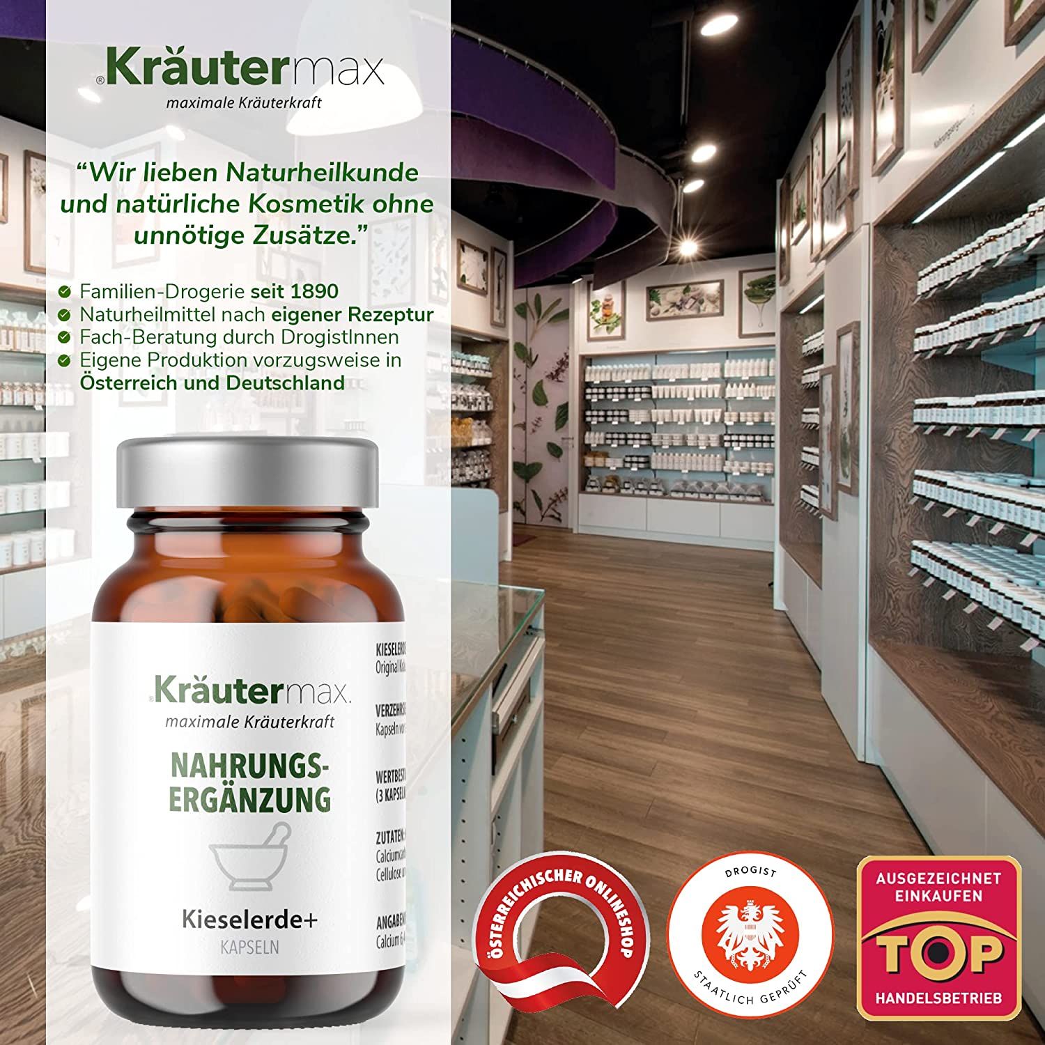 Kräutermax Kieselerde 336 mg Kapseln