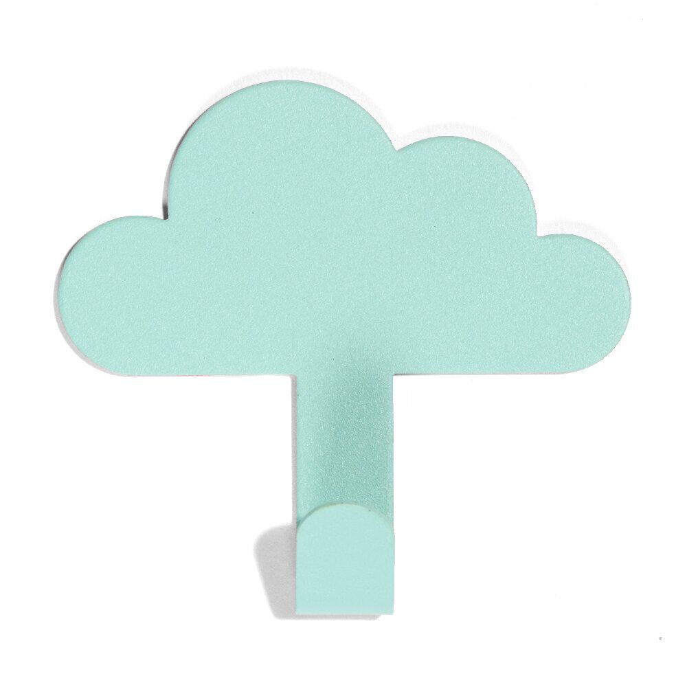 Crochet adhésif métal forme nuage 8,5x2xH11,4cm - 3 modèles