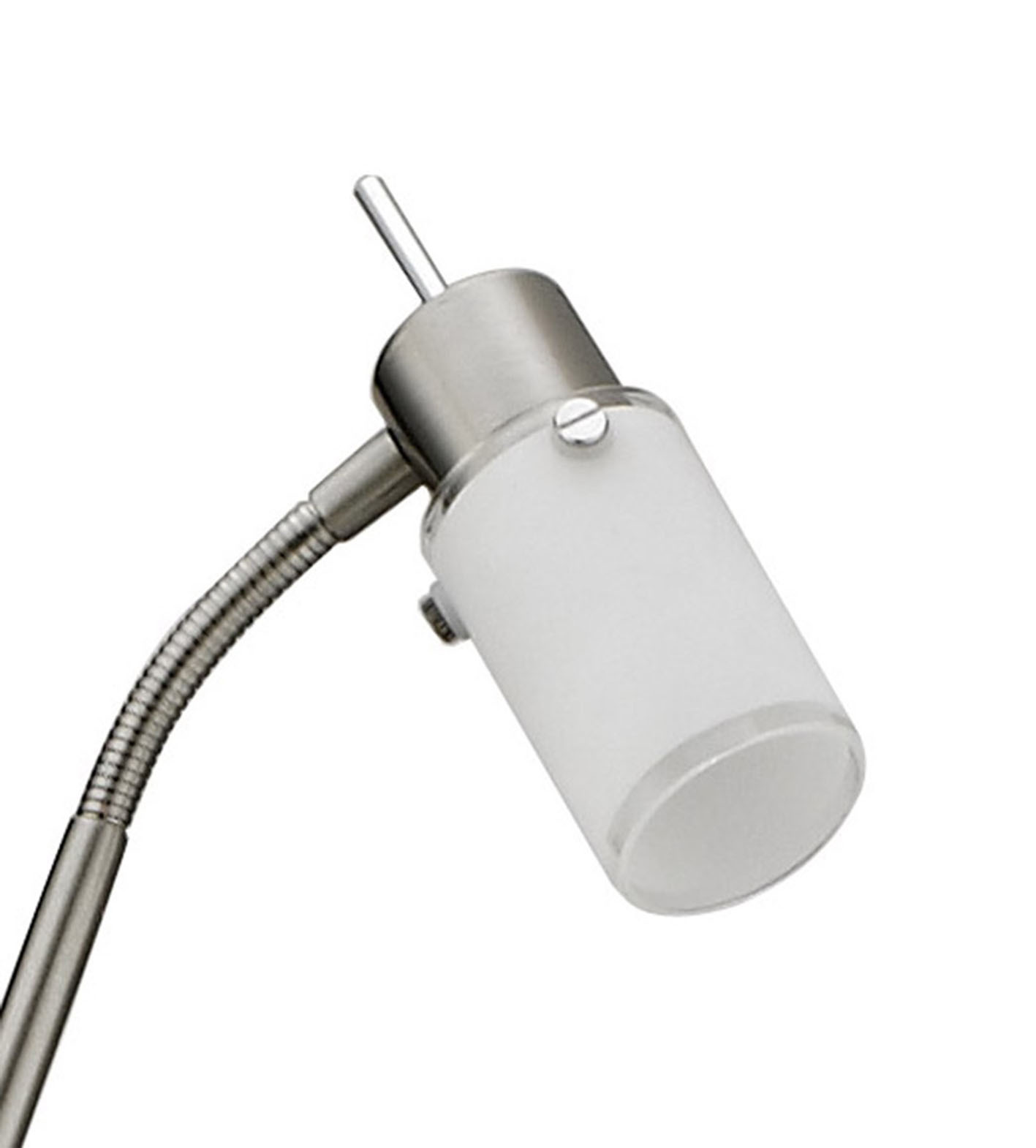 LED-Stehlampe MAX LED - Nickel matt - Flexarme