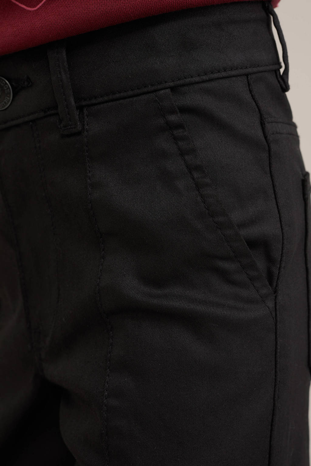 WE Fashion coated high waist loose fit jeans coated denim