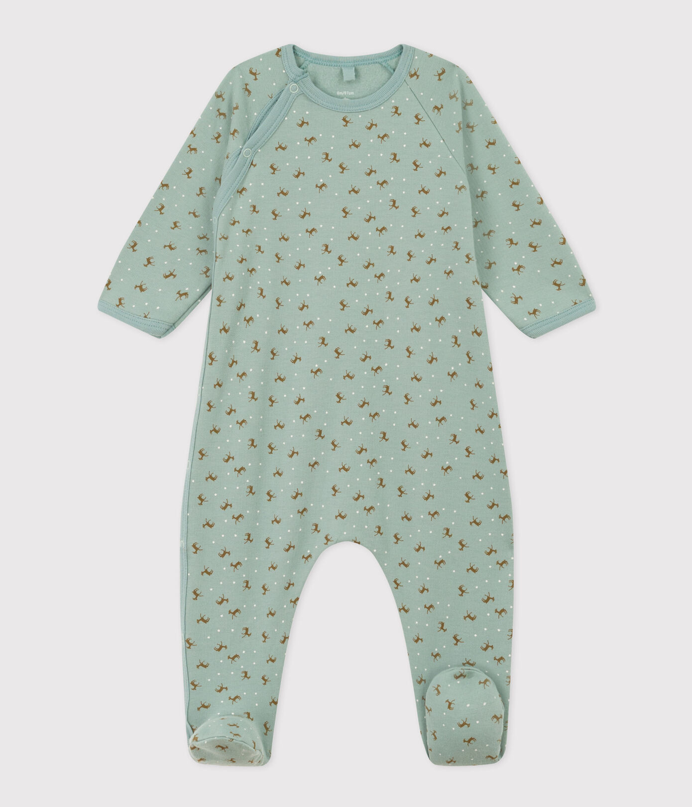 Pyjama bébé imprimé en molleton