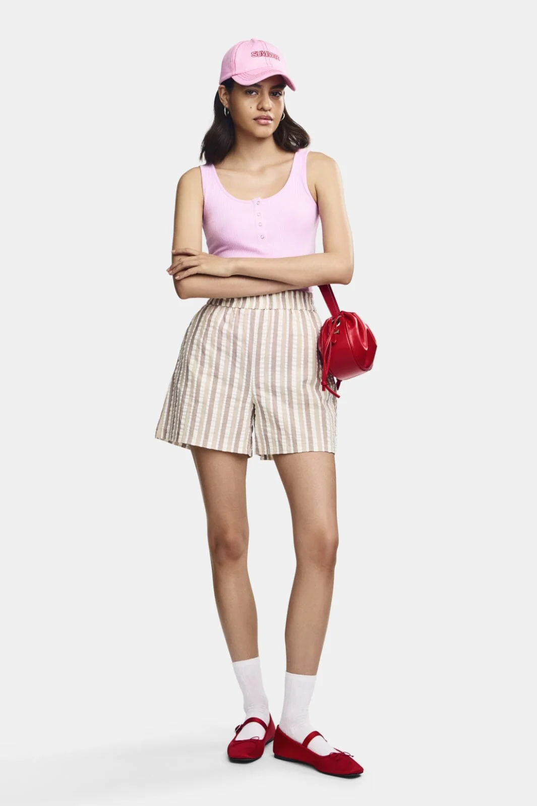 Pieces Pcaitlyn Shorts 4510807 nomad multi
