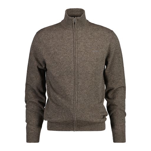 GANT Langærmet Cardigan, Dark Hazelnut, XL