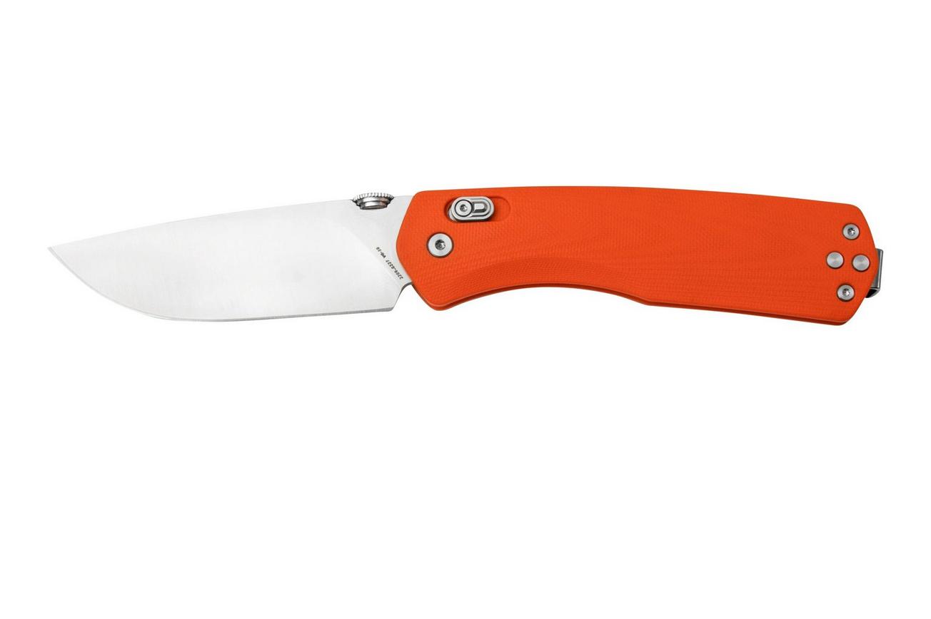 The James Brand The Carter XL, Orange G10, Stainless JAKN116188-00 zakmes
