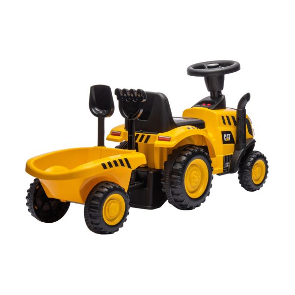 Puck CAT Tractor Loopauto met Aanhanger