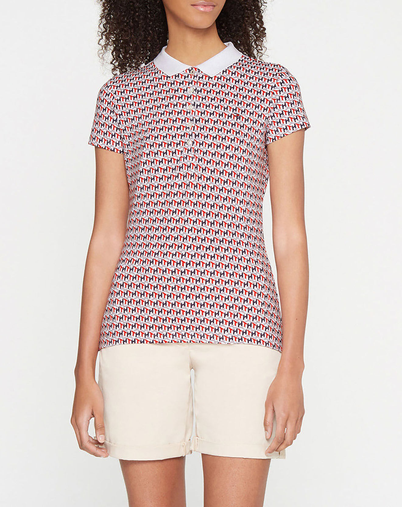Tommy Hilfiger Polo slim fit imprimé multicolore