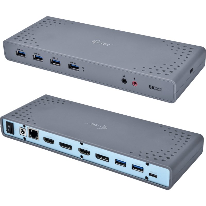 i-tec USB 3.0 / USB-C / Thunderbolt 3 Dual Display Docking Station