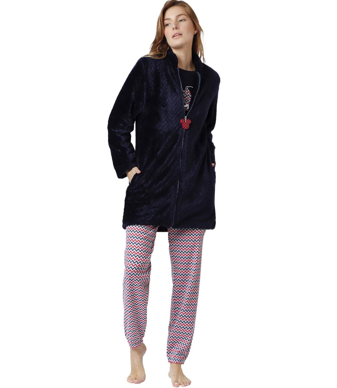 Veste d'intérieur Zigzag Minnie Disney Admas