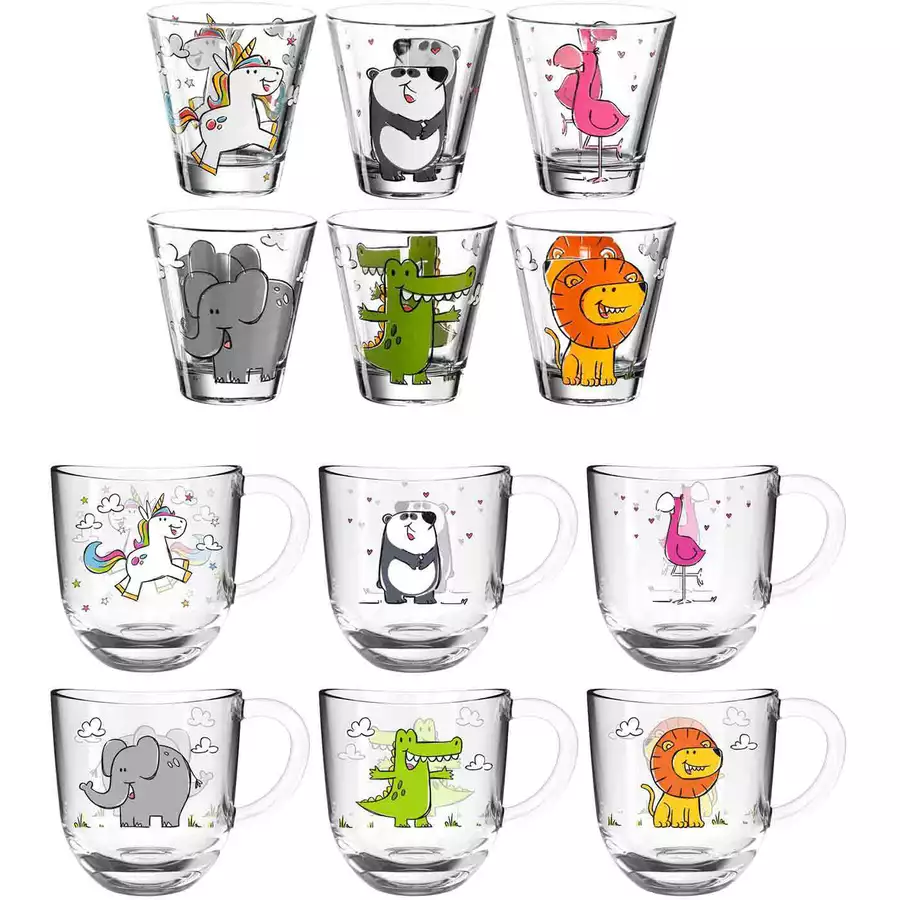 Leonardo Becher Bambini 12er Set bunt