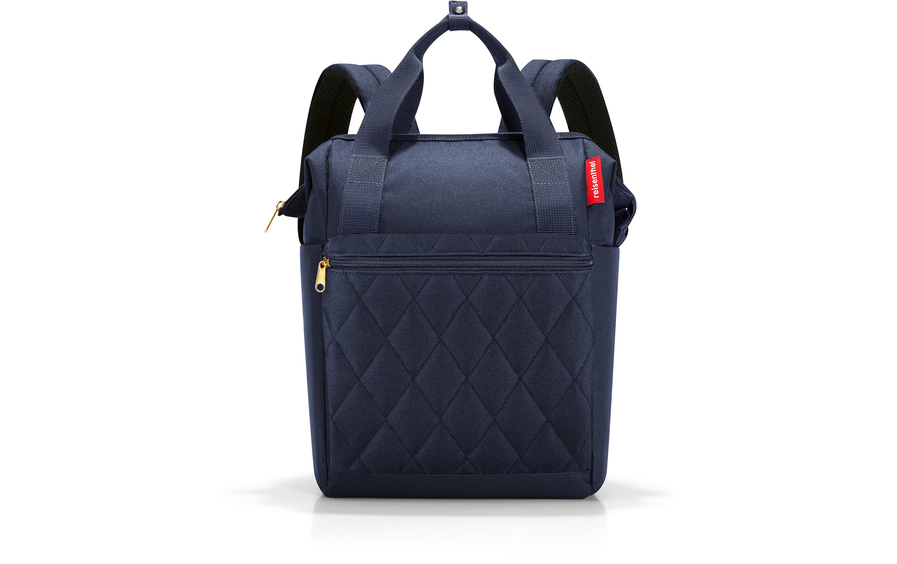 Rucksack Allrounder R Rhombus Midnight GoldKombination aus Rucksack und Tragetasche