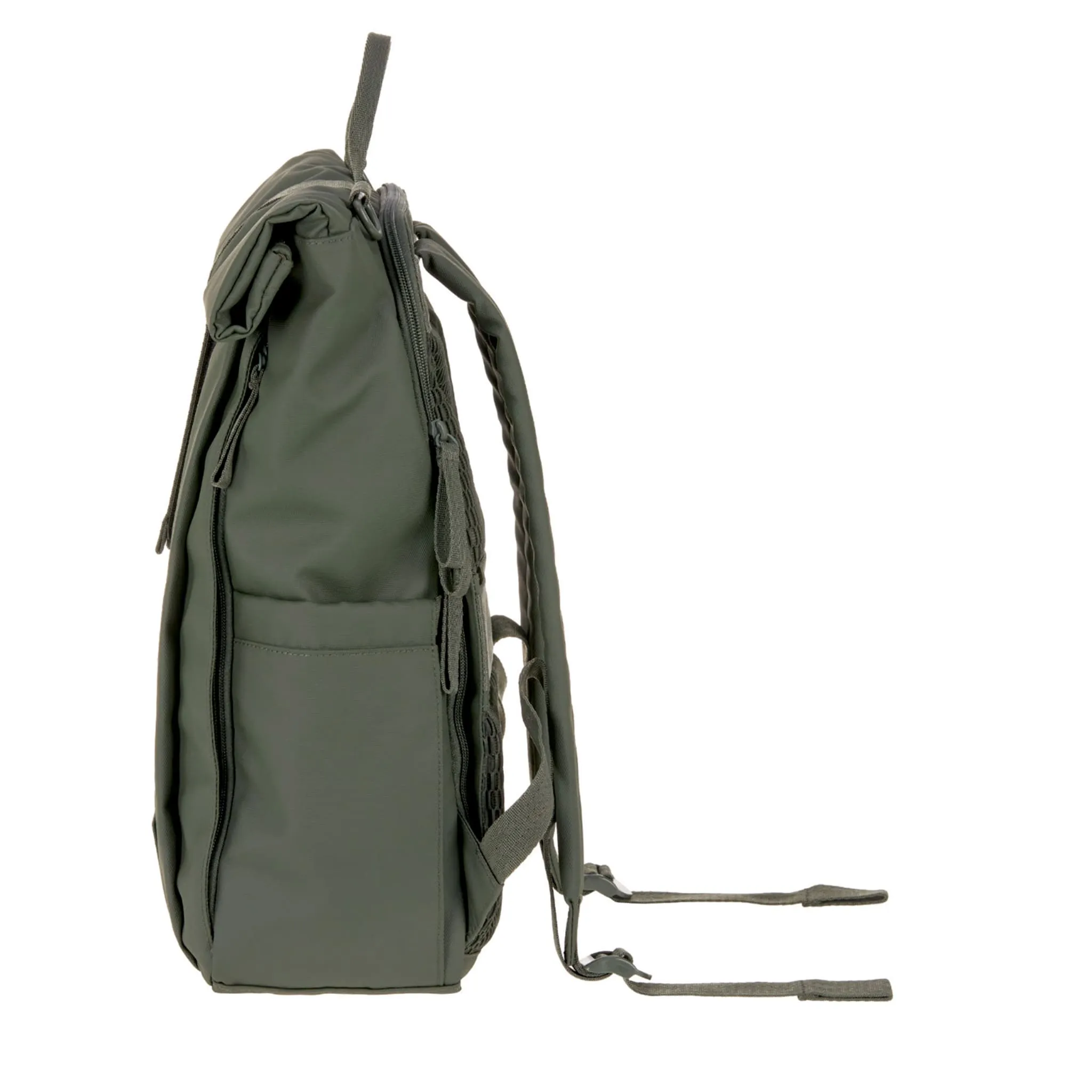 Lassig Sac à Couches à Dos Rolltop - Olive