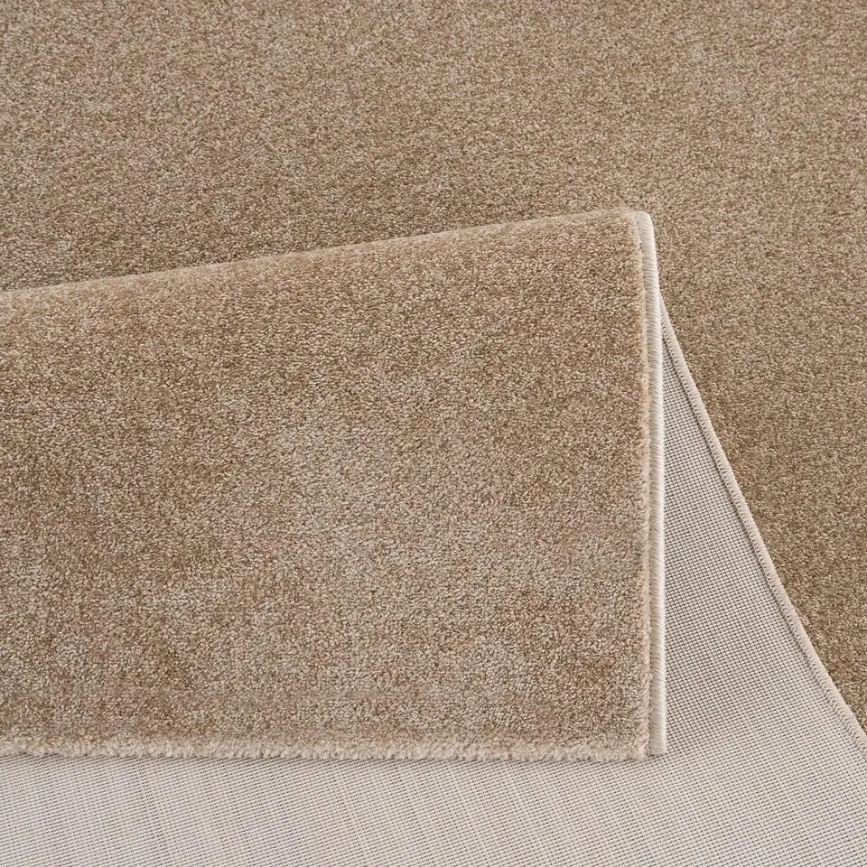 Uni Effen Laagpolig Vloerkleed Modern Beige - 200x290 CM