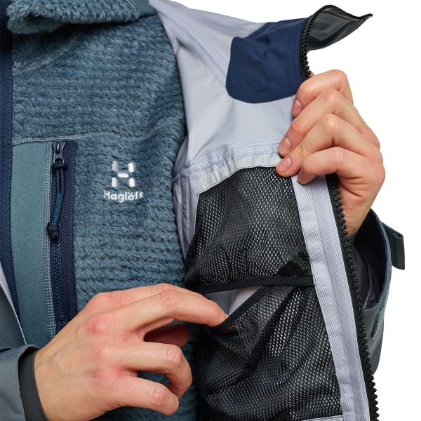 Veste ski de randonnée HAGLÖFS VASSI GTX JACKET W STEEL BLUE/TARN BLUE
