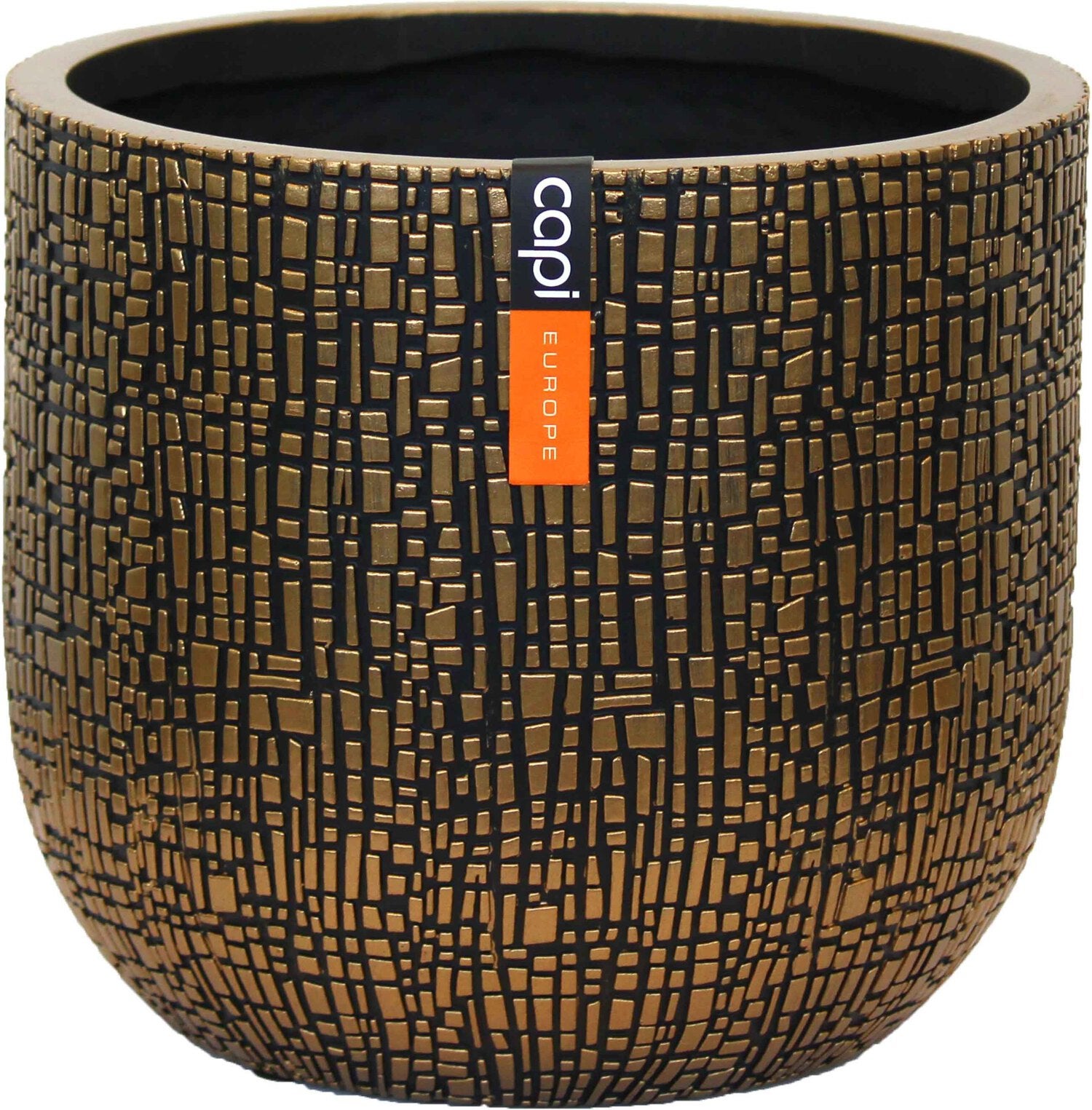 Capi Europe bloempot Nature Skin zwart / goud D 17,2 H 15,3 cm