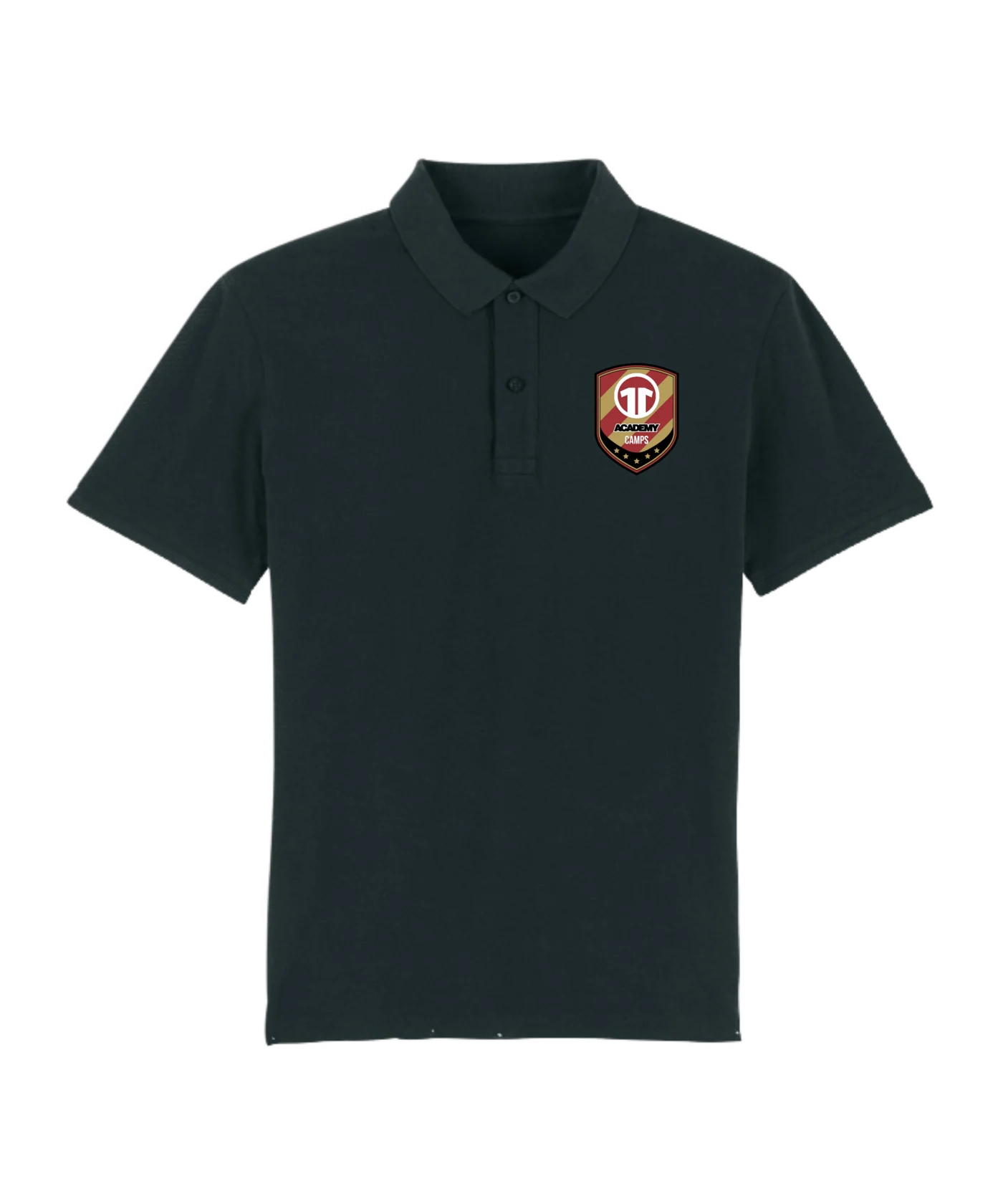 11ts Academy Poloshirt Brustlogo Schwarz