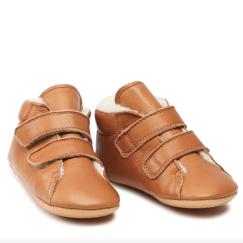 Froddo Froddo Prewalkers fourré deux scratchs caramel