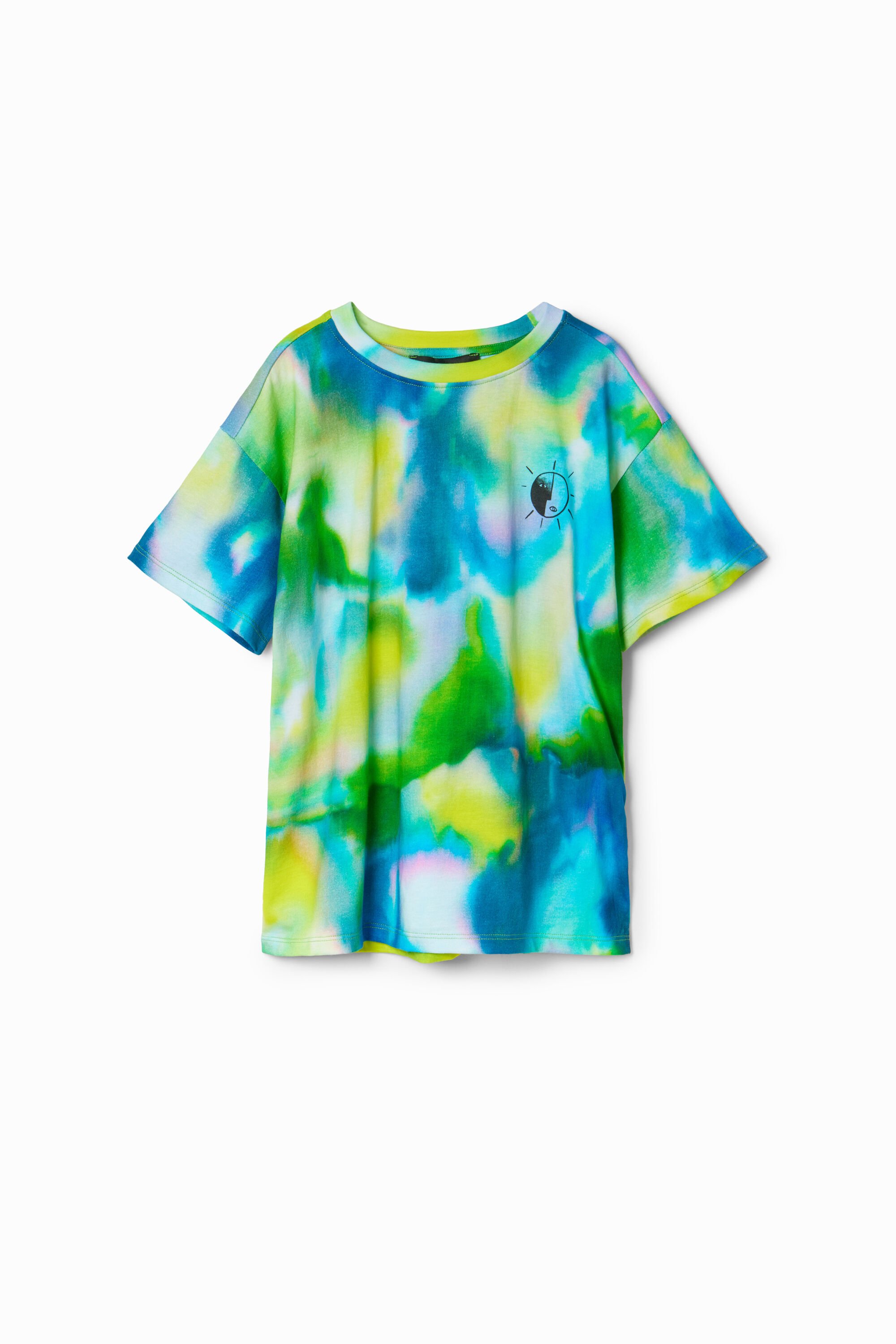 Camiseta aquarelada com mensagens