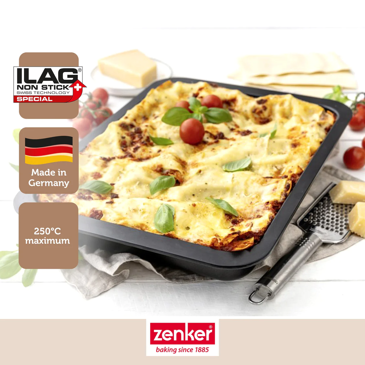 Lot de 2 plats à lasagnes maison 36 x 27 cm Zenker Spécial Countries Z