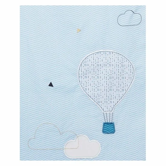 Parure New Lazare Housse de couette + taie d'oreiller   Bleu        de               Sauthon Baby's Sweet Home