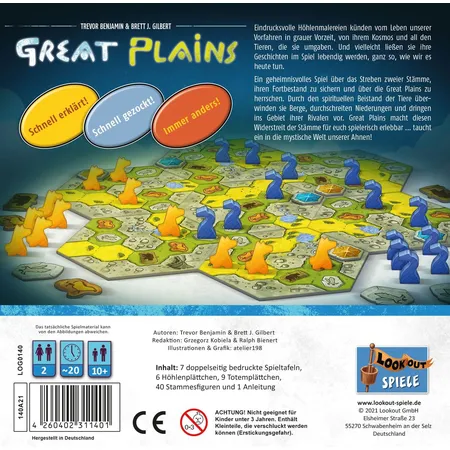 Asmodee Lookout Spiele Great Plains