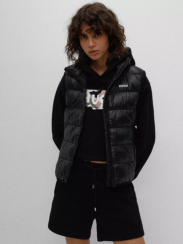 HUGO Steppgilet FANDICIA schwarz