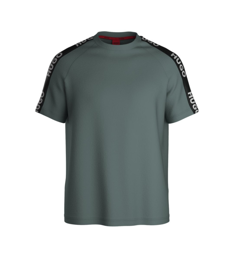 Camiseta de pijama HUGO Relaxed com laço verde