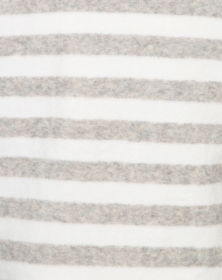 Nicki-Sweatshirt BASIC – ZWEI TEDDYS in grau melange