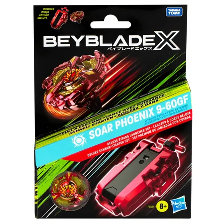 Hasbro Beyblade X Soar Phoenix Deluxe Schnur-Starter Set