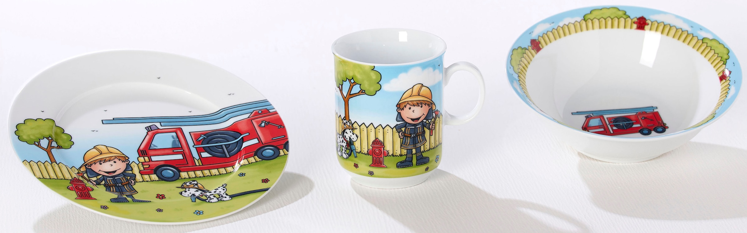 Ritzenhoff & Breker Kindergeschirr-Set »Feuerwehrmann Bernie«