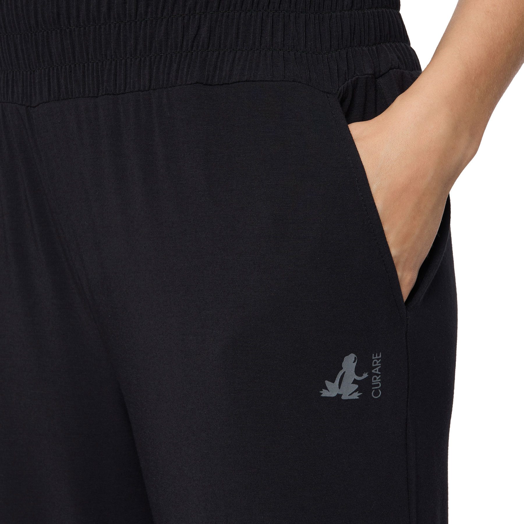 Curare Smoked Jogginghose Damen schwarz