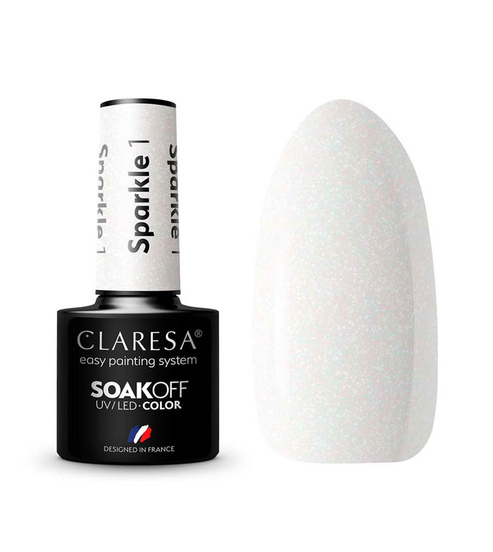 Claresa - Esmalte semipermanente Soak off - 01: Sparkle